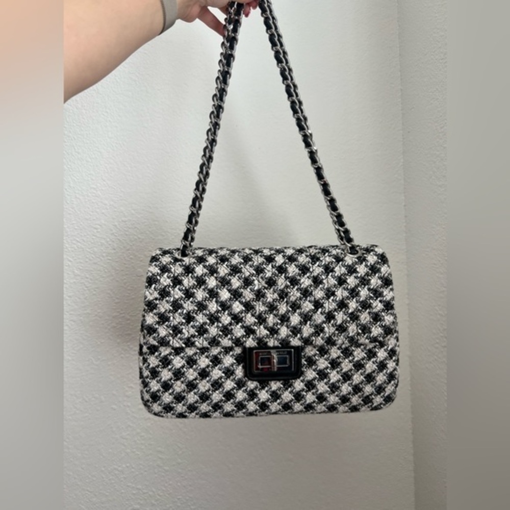 *SOLD* KARL LAGERFELD Tweed Shoulder Bag